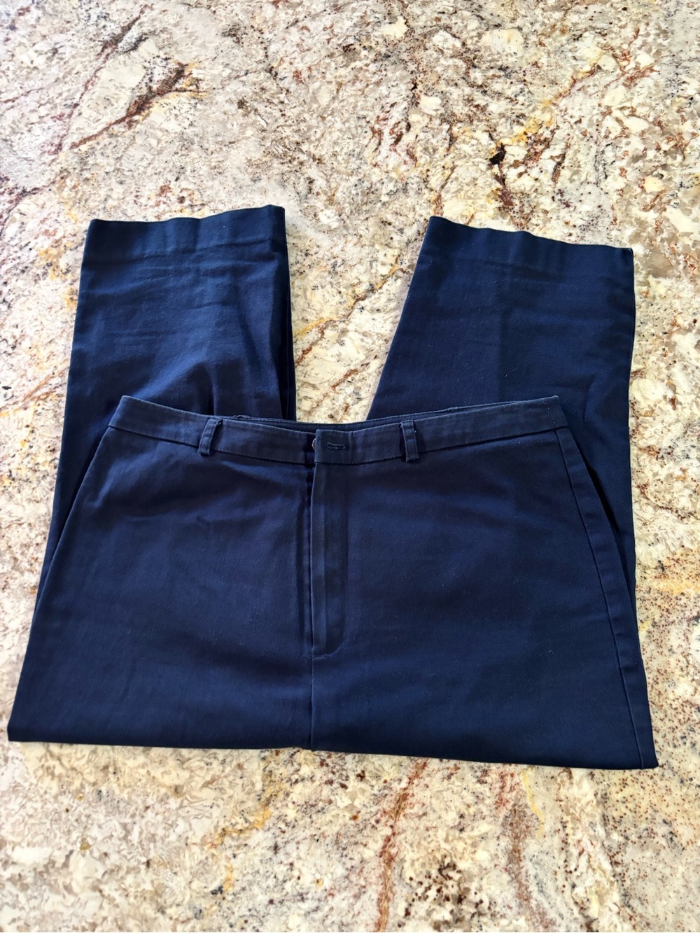 Briggs New York Navy Straight-Leg Dress Pants